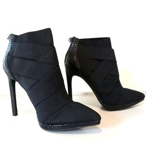 NEW! Jessica Simpson Snakeskin Textured Breena Booties 8M NWOT
